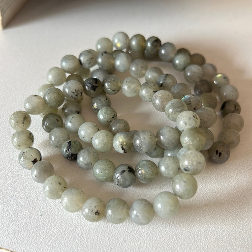 Genuine labradorite stretch Bracelet